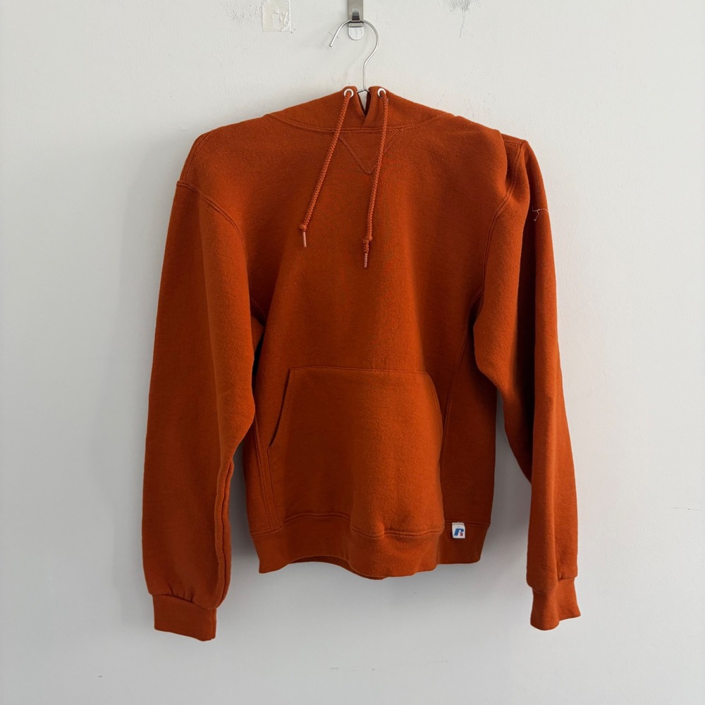 Russell Athletic Womens Burnt Orange Pullover Hoodie Small
